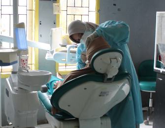 Dentist in West Sulawesi, Indonesia.