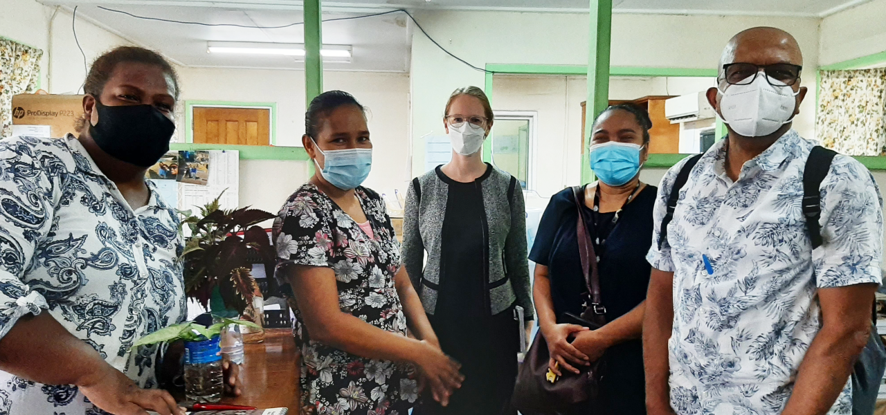 Dr Pad with Ministry of Health staff